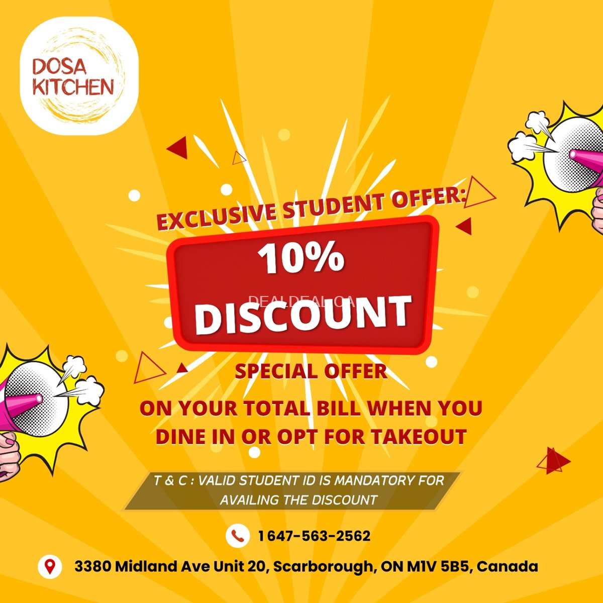 Student Offer at Dosa Kitchen photo 1