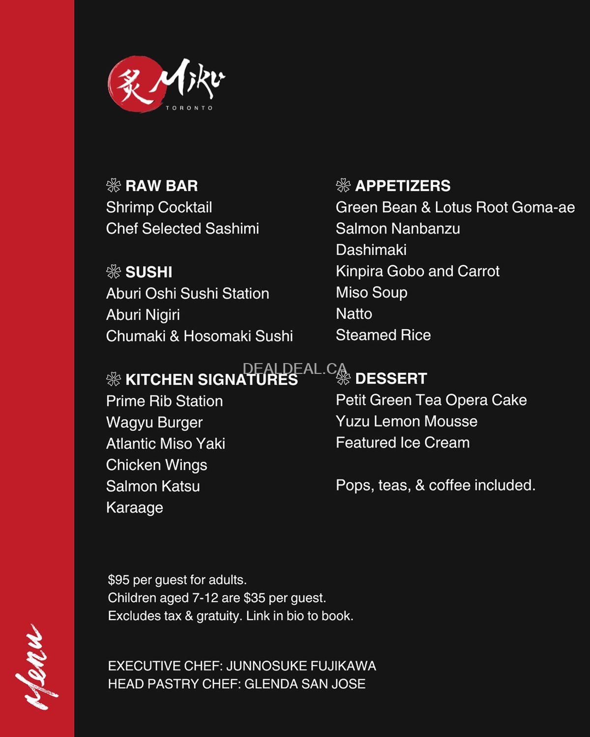 Father's Day Japanese-style buffet at Miku Toronto photo 2