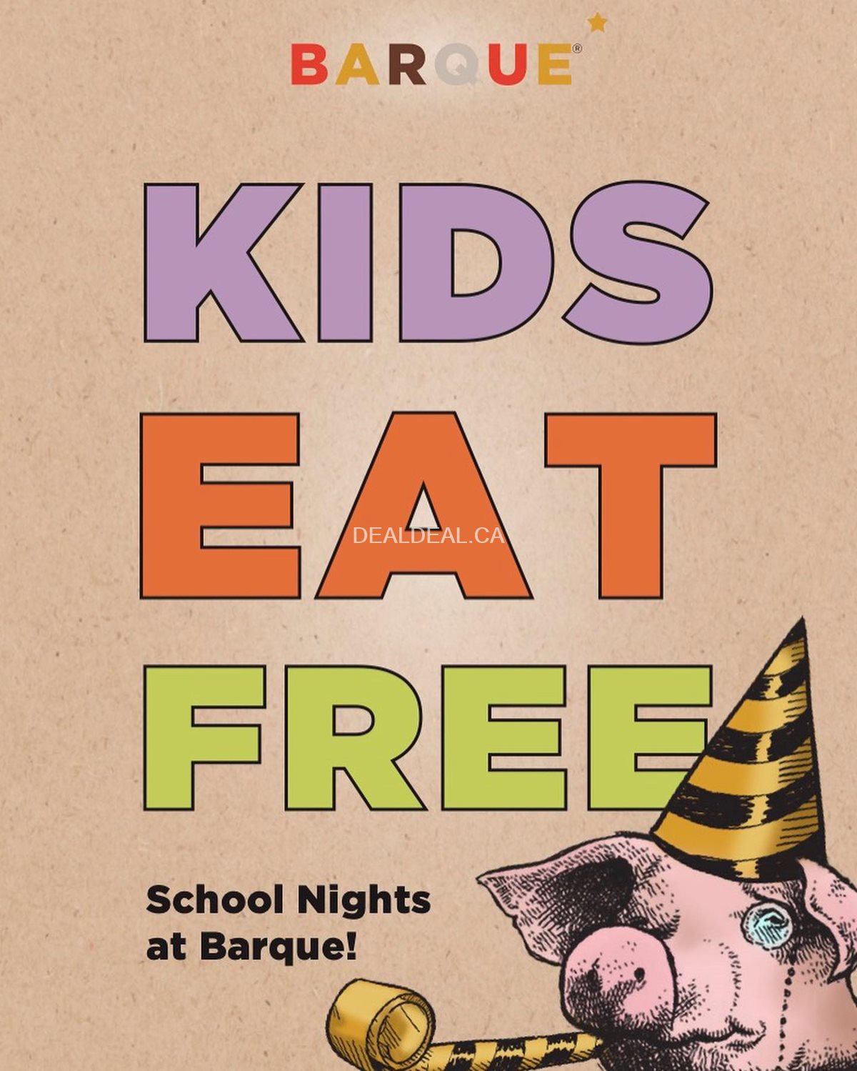 Kids eat Free on school Nights at Barque Smokehouse photo 1