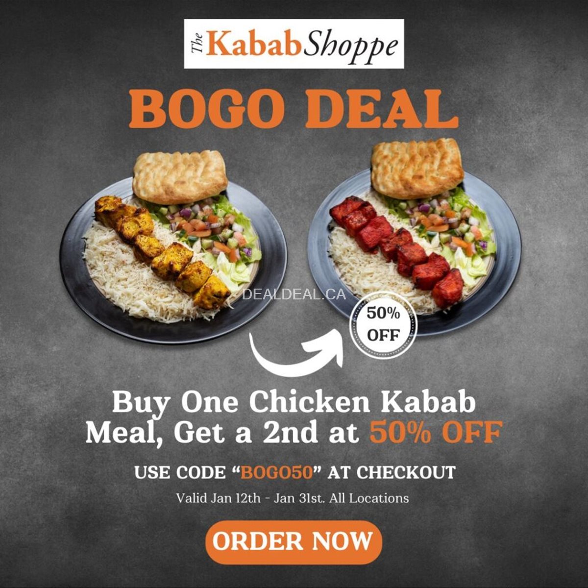 Bogo Deal at The Kabab Shoppe photo 1