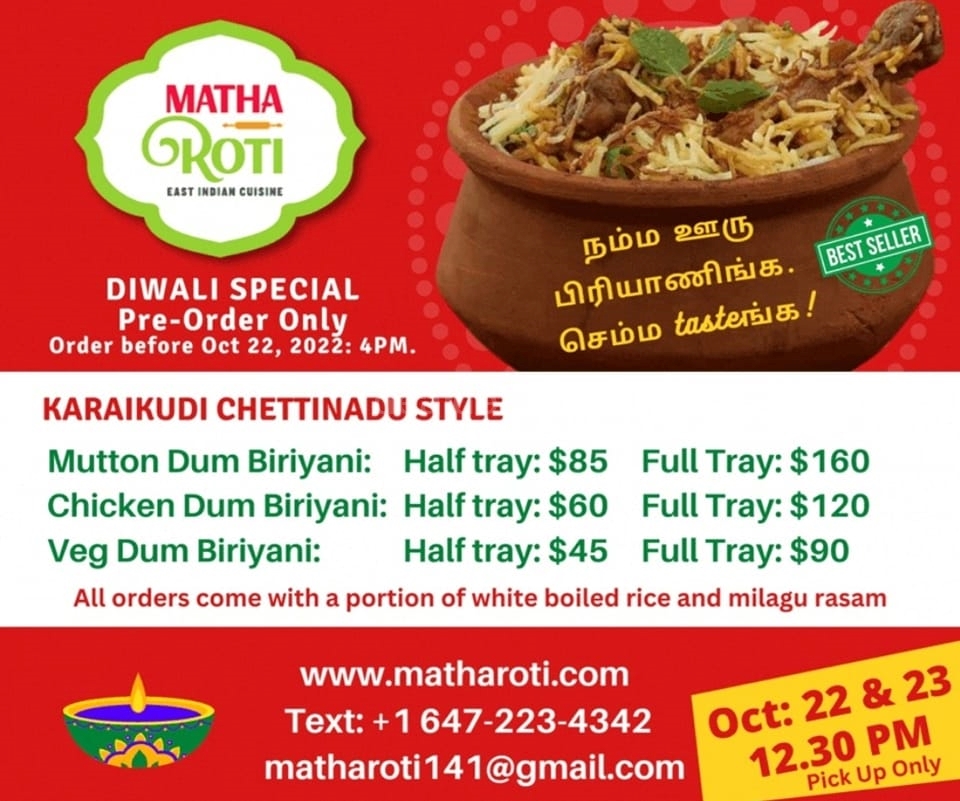 Diwali Special Biriyani at Matha Roti photo 1