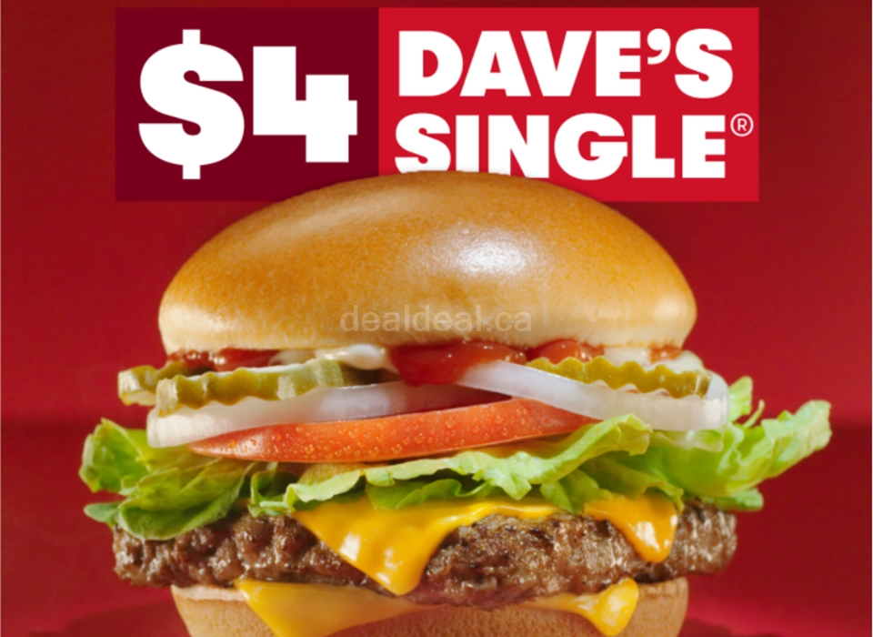 Dave’s Single for $4 at Wendy's photo 1