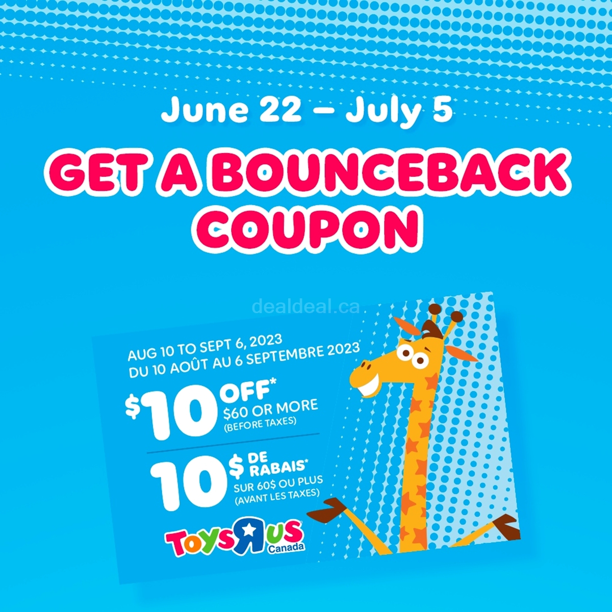 When you make in-store purchase, get a coupon for $10 off a future purchase of $60 or more (before taxes) at Toys "R" Us photo 1