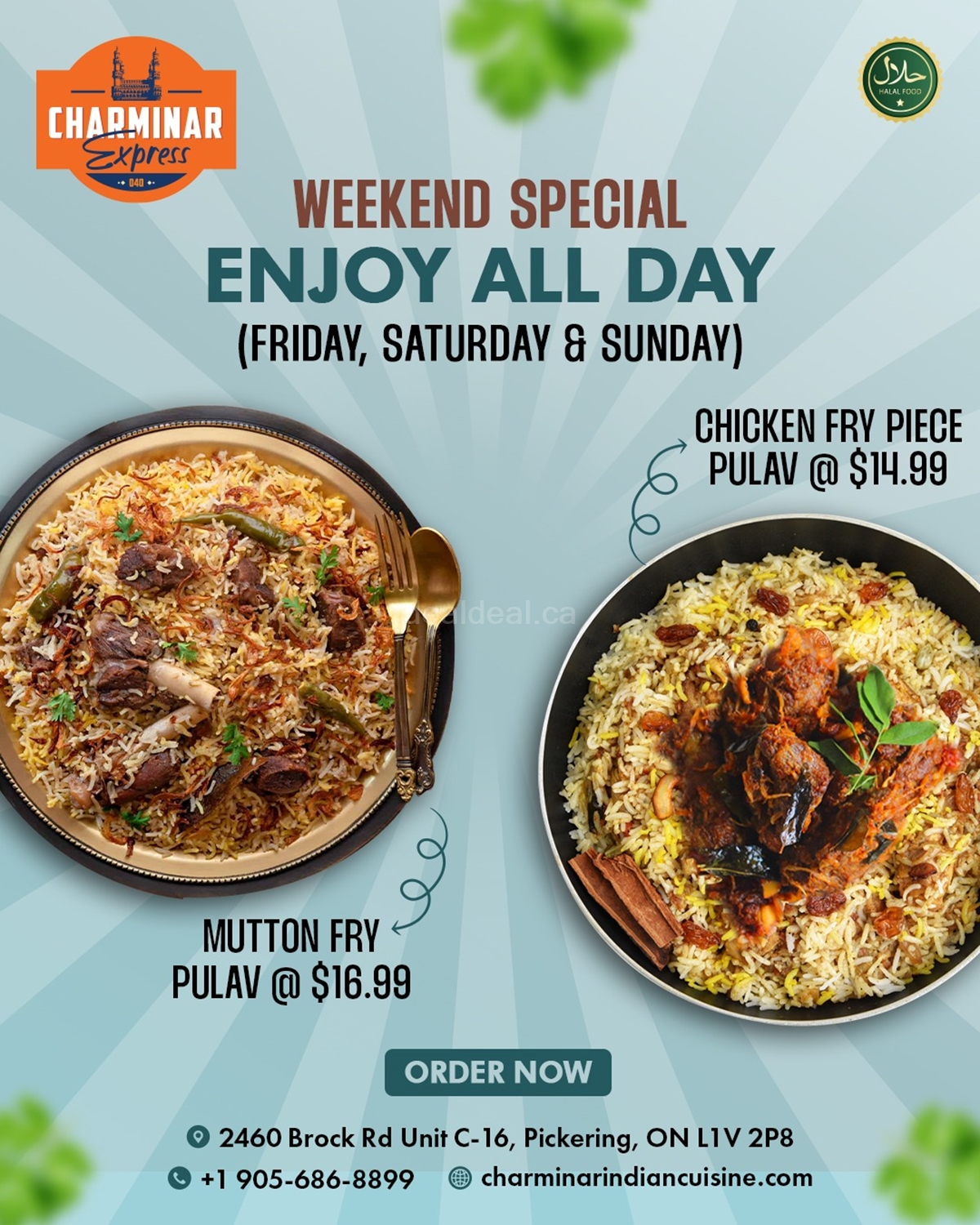 Weekend Special offer at Charminar Pickering photo 1