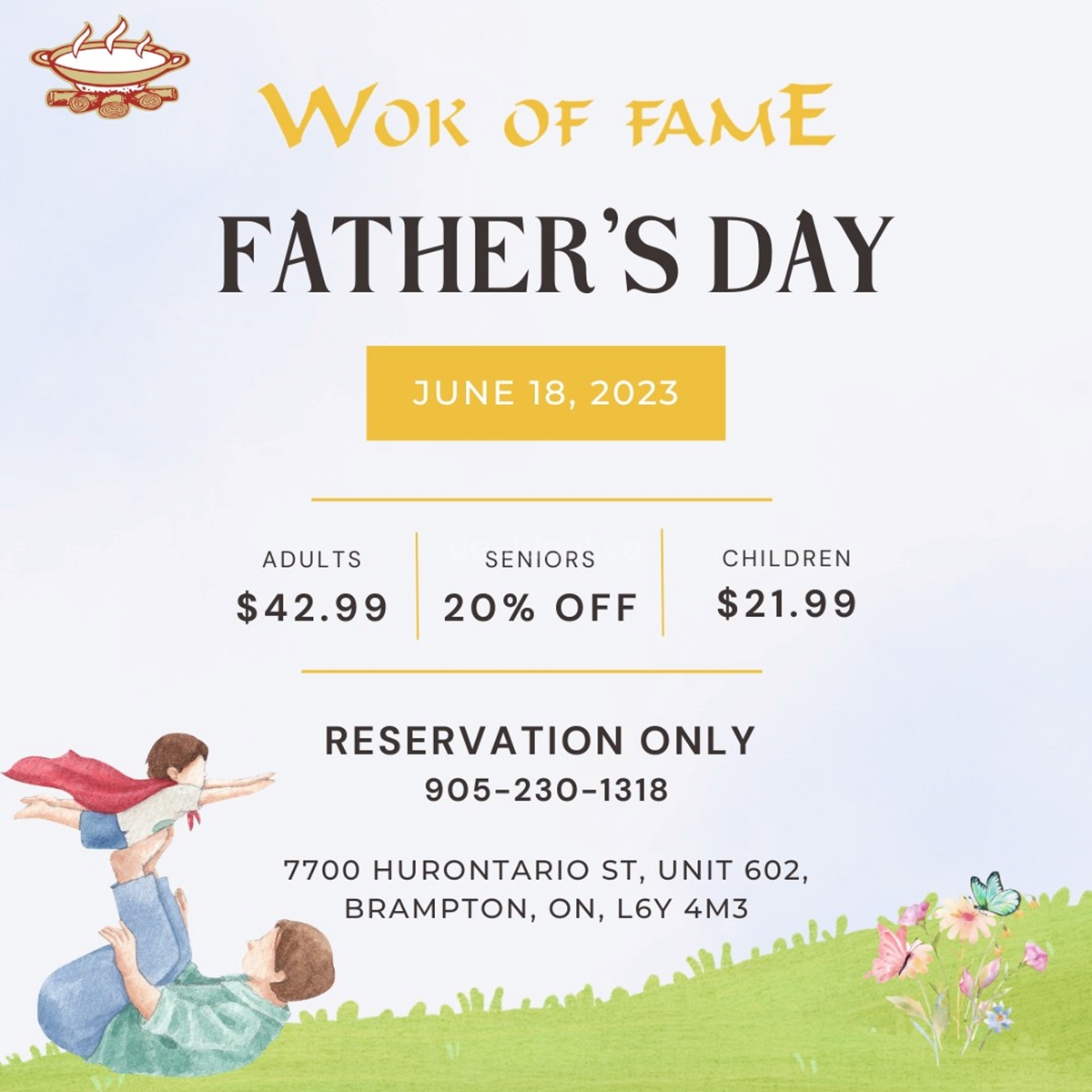 Celebrate Father's Day at Wok of Fame photo 1