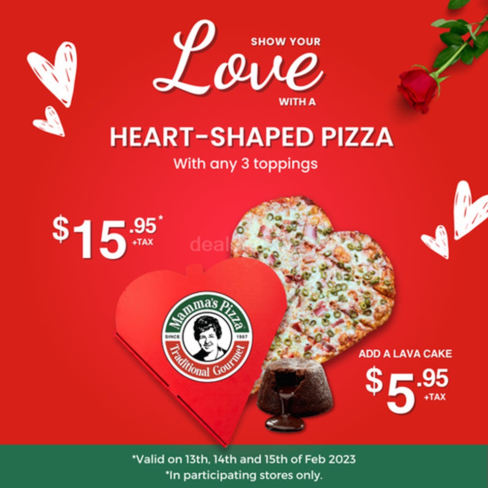 Celebrate Valentine's Day with our special heart-shaped pizza photo 1