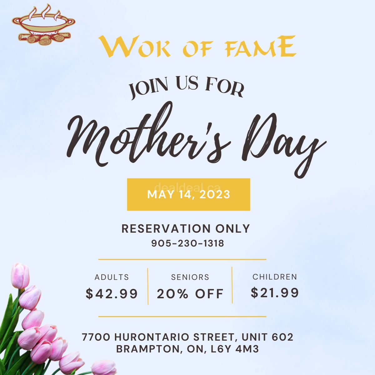 Join us for Mother's Day at Wok of Fame photo 1