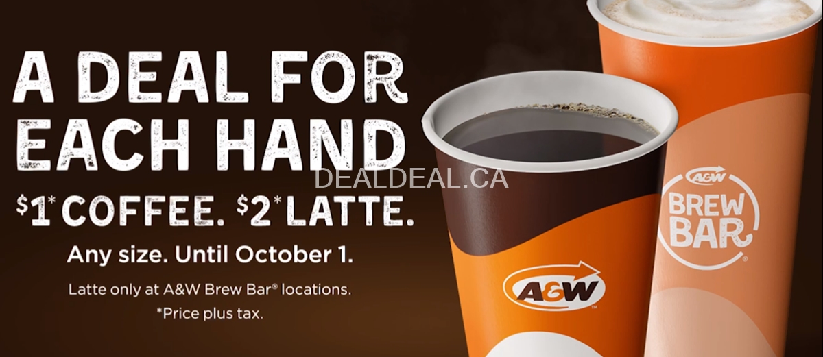 Enjoy $1 coffee or $2 latte photo 1