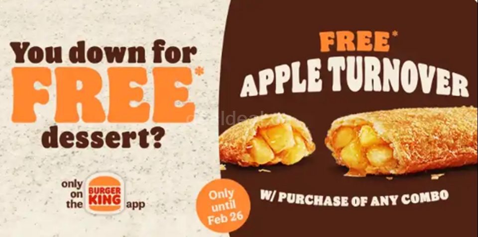 Free Apple Turnover with Purchase of a Combo Meal photo 1