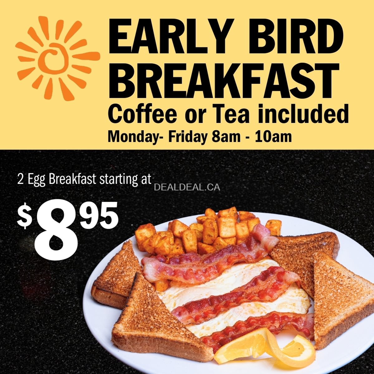 Early Bird Breakfast Specials from $8.95 – Symposium Cafe Oakville photo 1