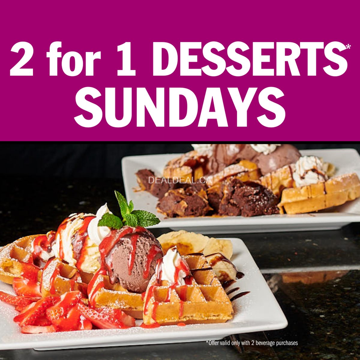2-for-1 Desserts Deal at Symposium Cafe Restaurant (Oshawa) photo 1