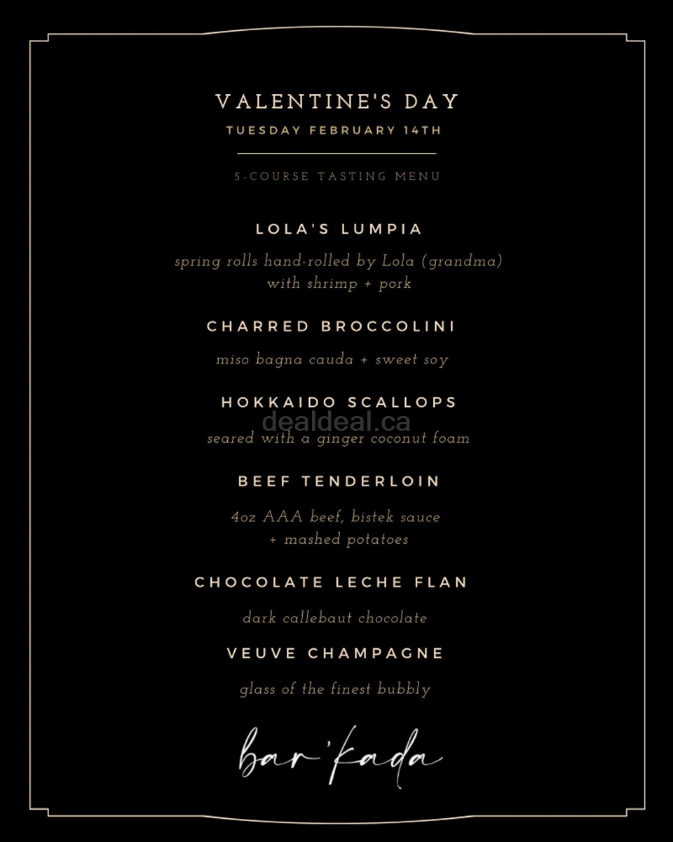 Valentine's Day 5-Course Tasting Menu photo 1