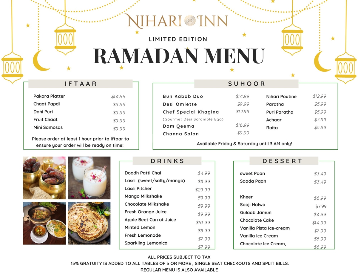 Ramadan Menu at Nihari Inn photo 1