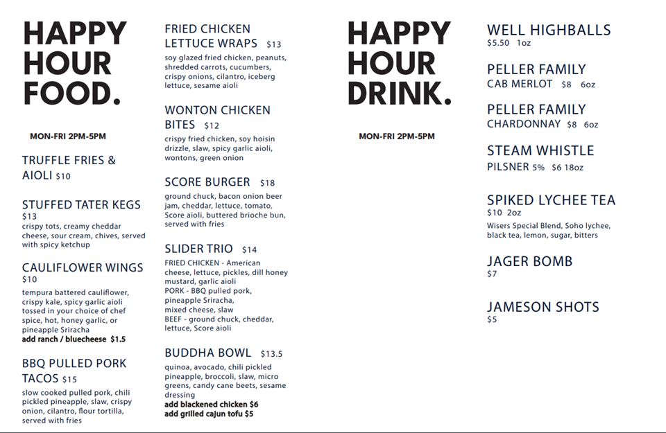 Happy Hour Menu photo 1