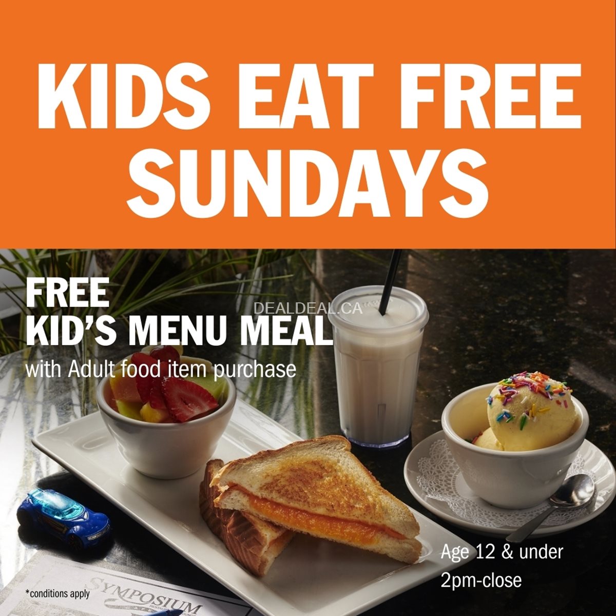 Kids Eat Free on Sundays – Symposium Cafe Thornhill photo 1