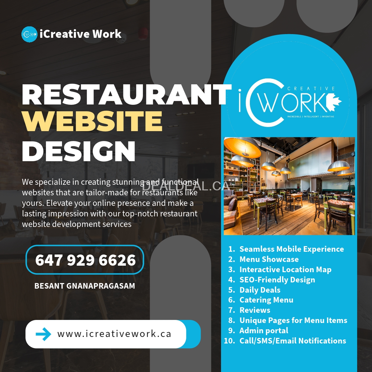 Restaurant Website Design and SEO photo 1
