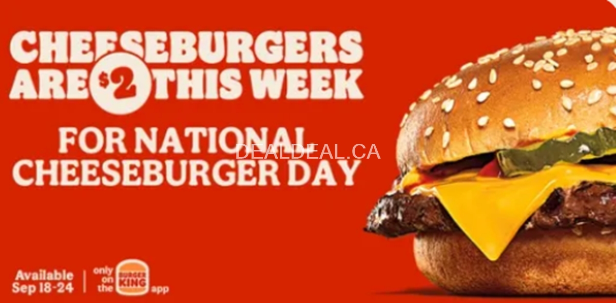 Purchase one Cheeseburger for $2 at Burger King photo 1