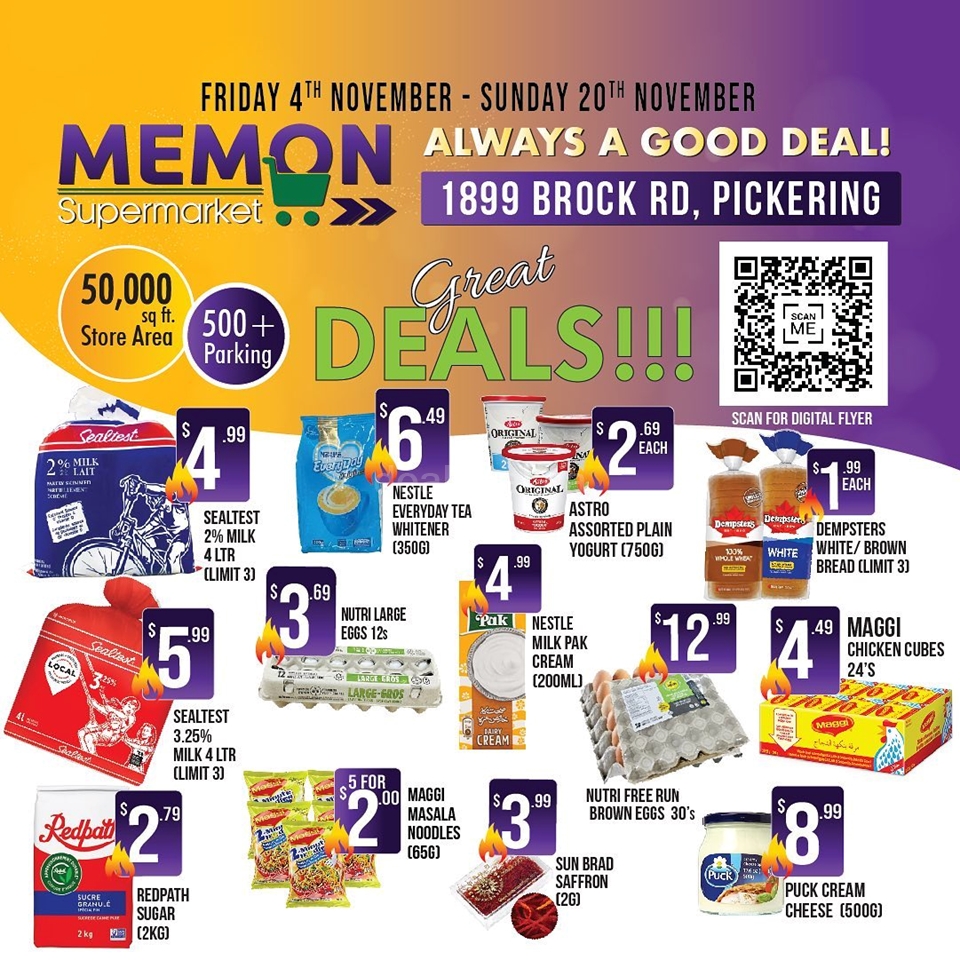 Memon Supermarket's Flyer from Friday, 4th November, till Sunday, 20th November photo 1