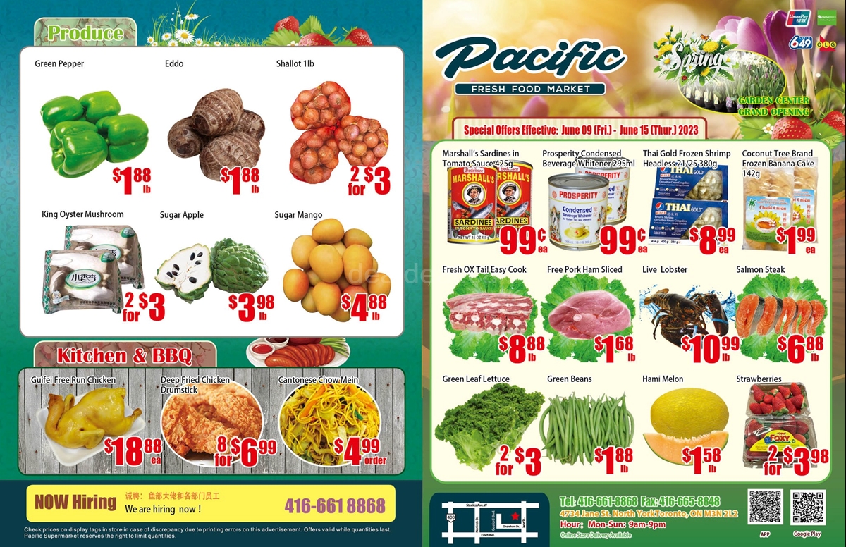 Pacific Fresh Food Market's Flyer fromJun 09, 2023 - Jun 15, 2023 photo 1