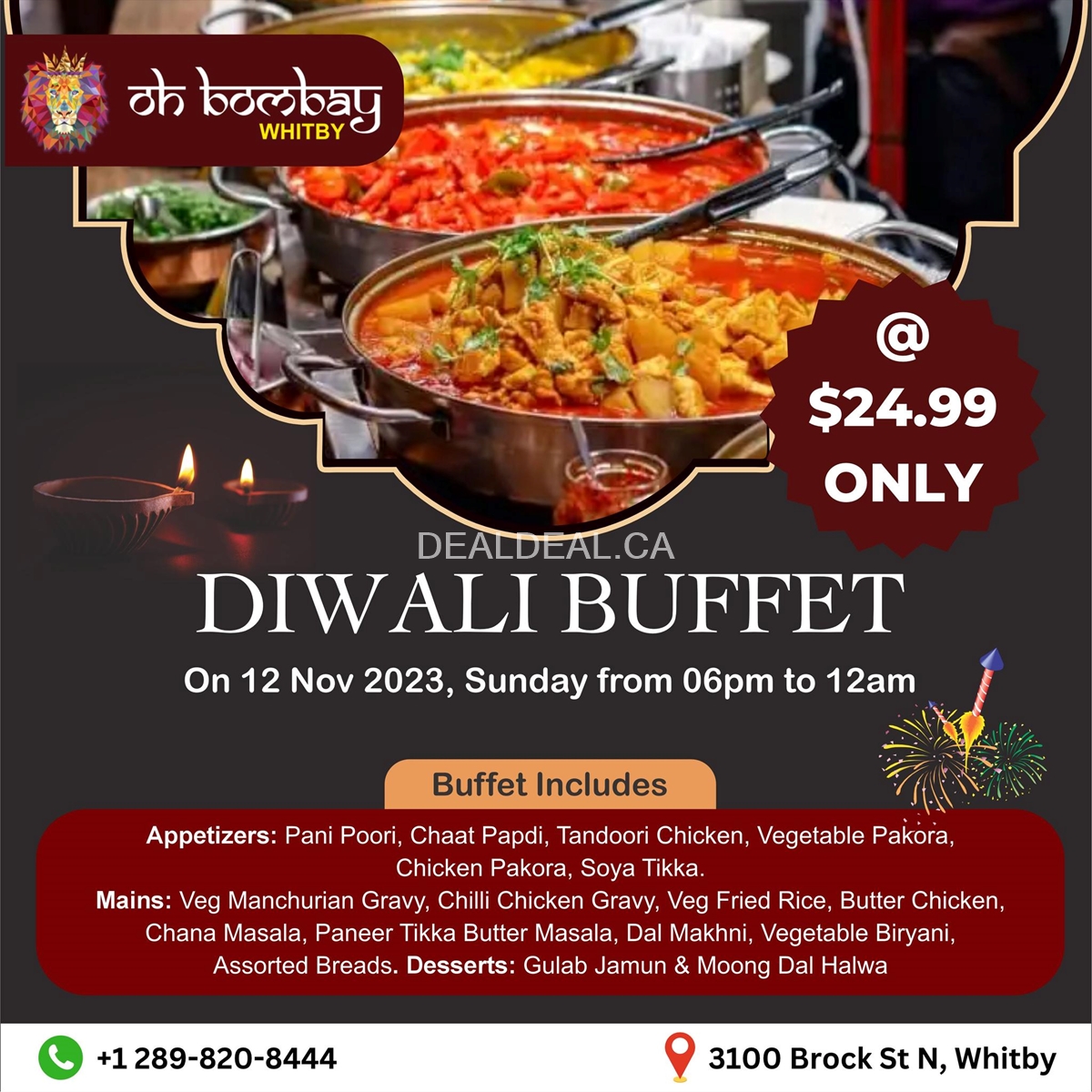 Celebrate the Festival of Lights with Our Diwali Buffet at Oh Bombay! photo 1