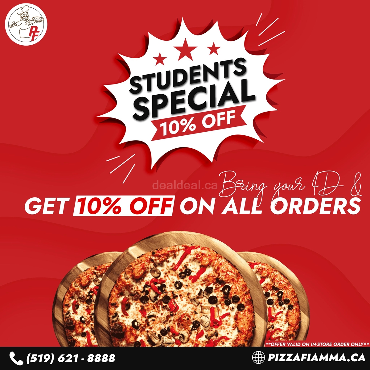 Student Special Deal at Pizza Fiamma Cambridge photo 1