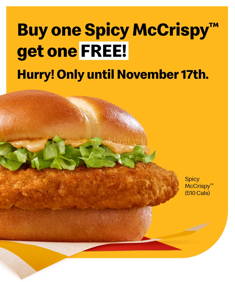 Buy one Spicy McCrispy get one FREE photo 1