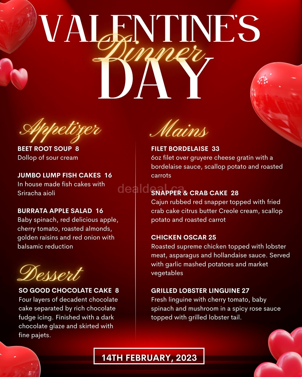 Special Valentine's Day meal photo 1