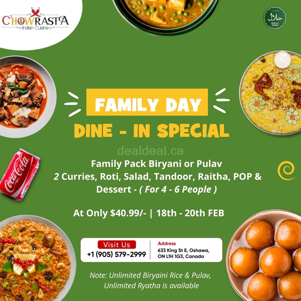 Family Day Dine-In Special photo 1