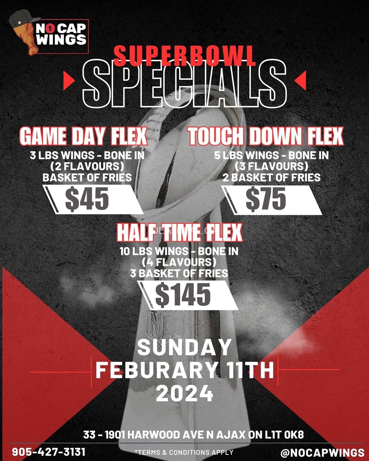 Super Bowl Wings Special at No Cap Wings photo 1