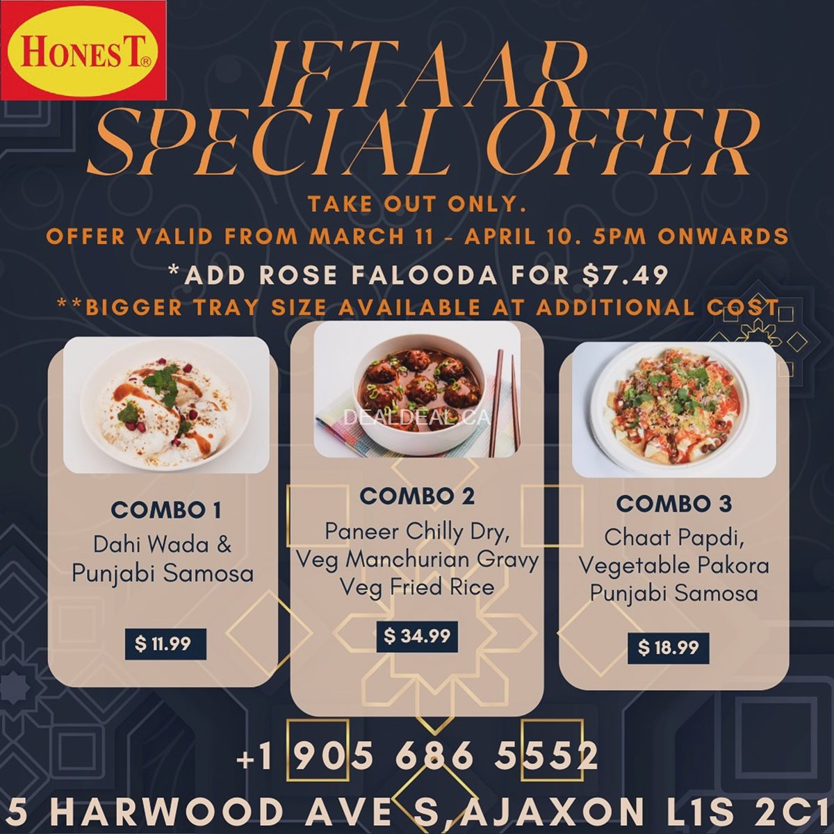 Iftar Special Offer at Honest Restaurant Ajax photo 1