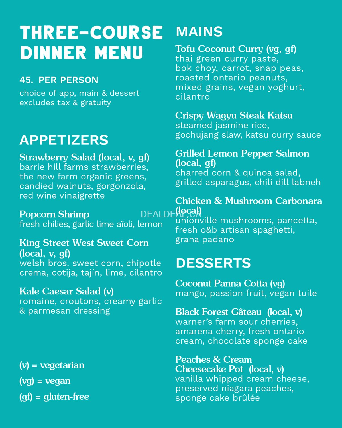 Summerlicious: Enjoy a three-course $34 lunch or $45 dinner at O&B Canteen photo 3