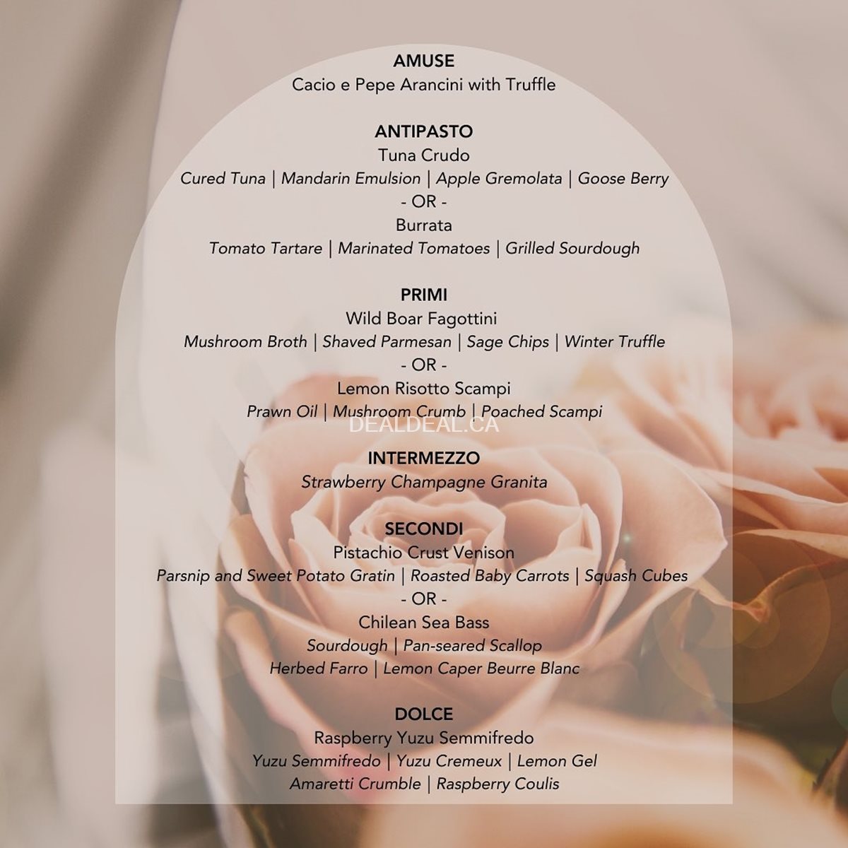 Valentine's Day 4-course prix-fixe menu at TOCA photo 2