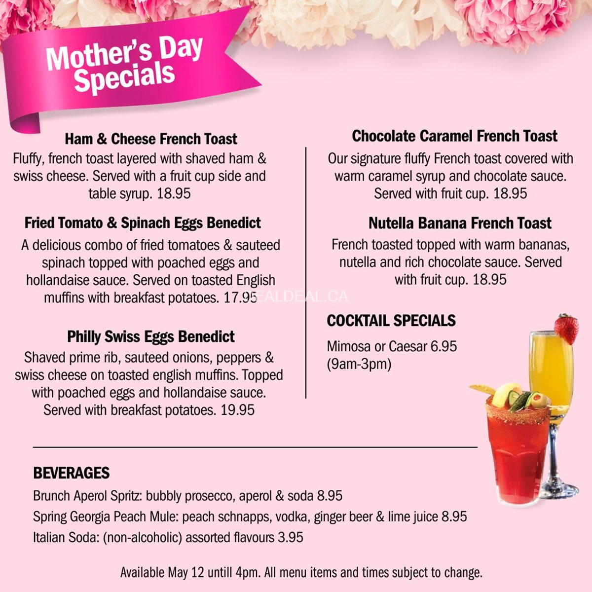Mother's Day Specials at Symposium Cafe Restaurant & Lounge photo 1
