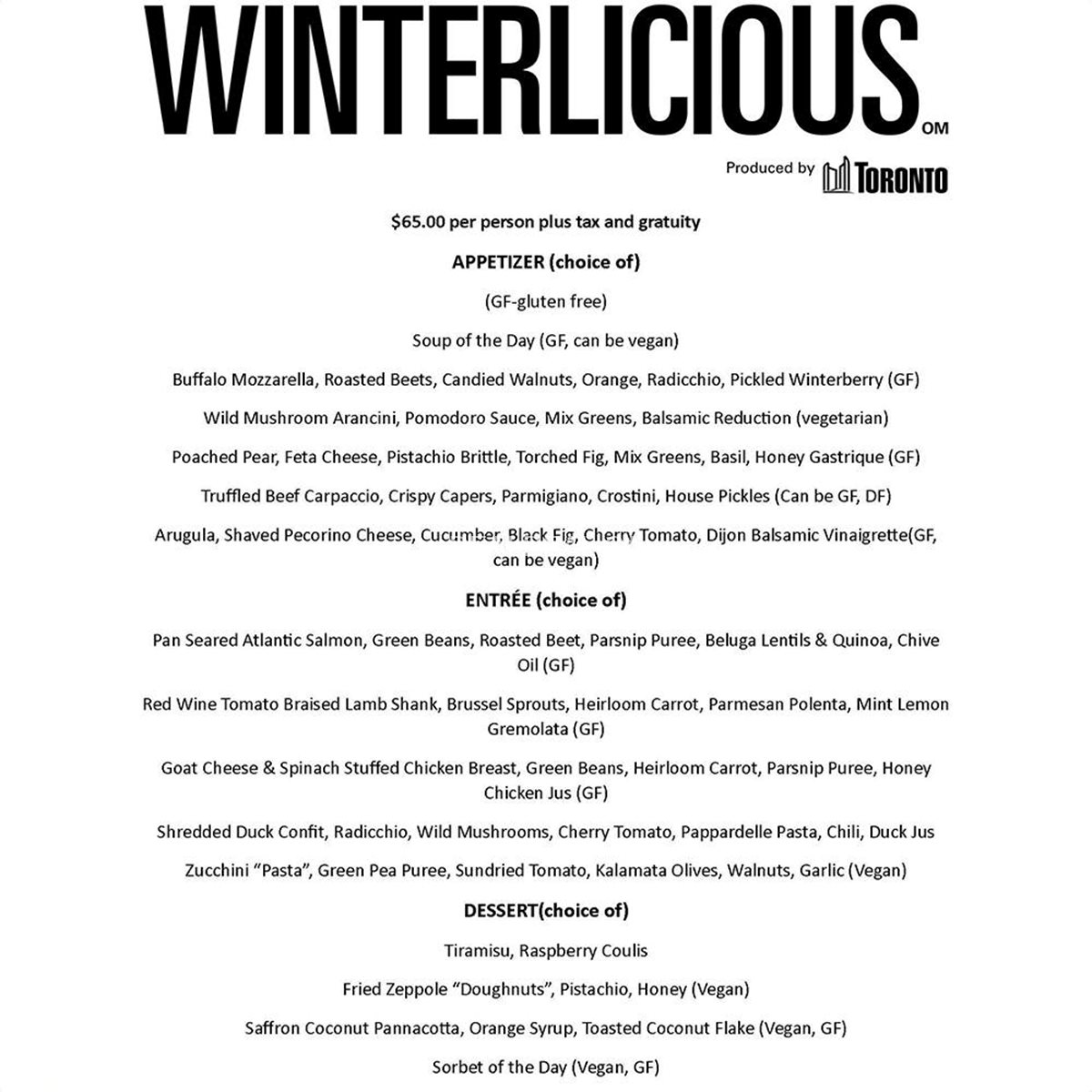 Winterlicious 2024 Menu at Blu Ristorante photo 1
