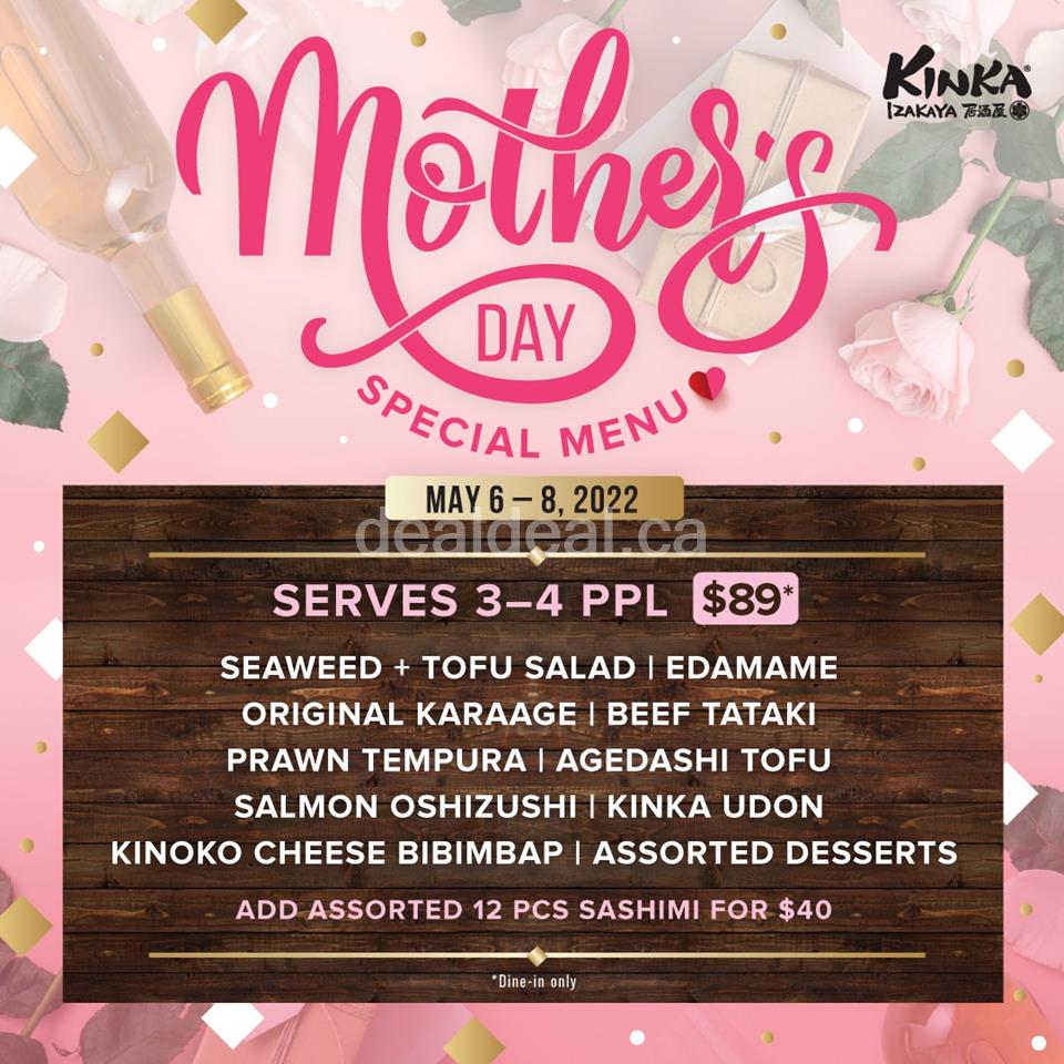 Mother's Day Special Menu at KINKA IZAKAYA photo 1