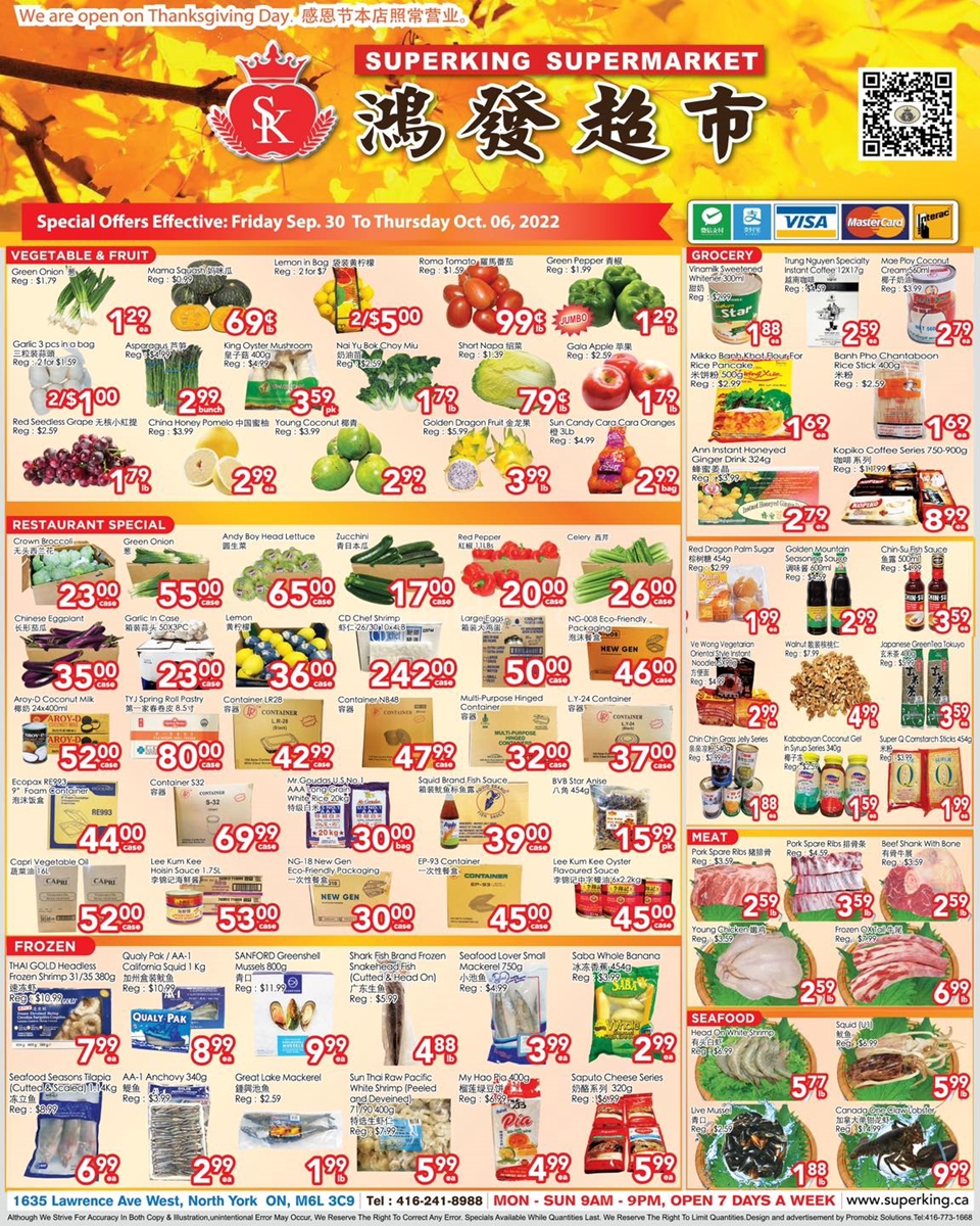 Superking Supermarket's Weekly Specials from Sept 30 - Oct 6 photo 1