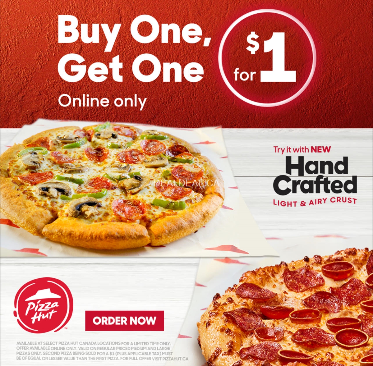 Buy One Get One for $1 at Pizza Hut photo 1