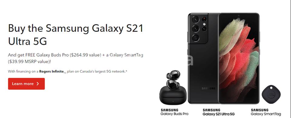 Get the brand new Samsung Galaxy S21 5G series at Rogers and enjoy FREE GIFTS! photo 1