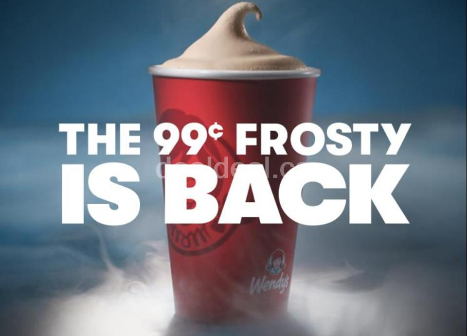 Get a Frosty for 99¢ at Wendy's photo 1