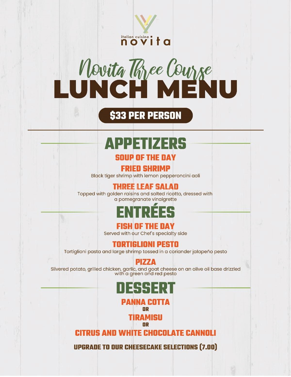 May Special Three Course Lunch and Dinner Menu at Novita Italian Cuisine photo 2