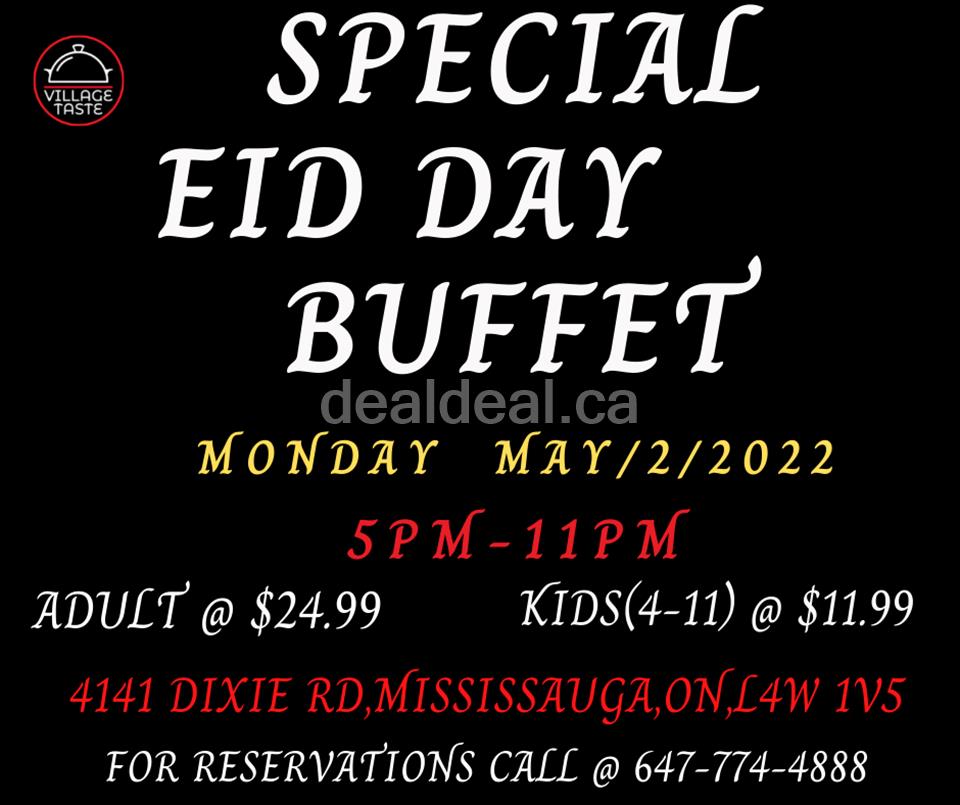 Special EID Day Buffet at Village Taste photo 1
