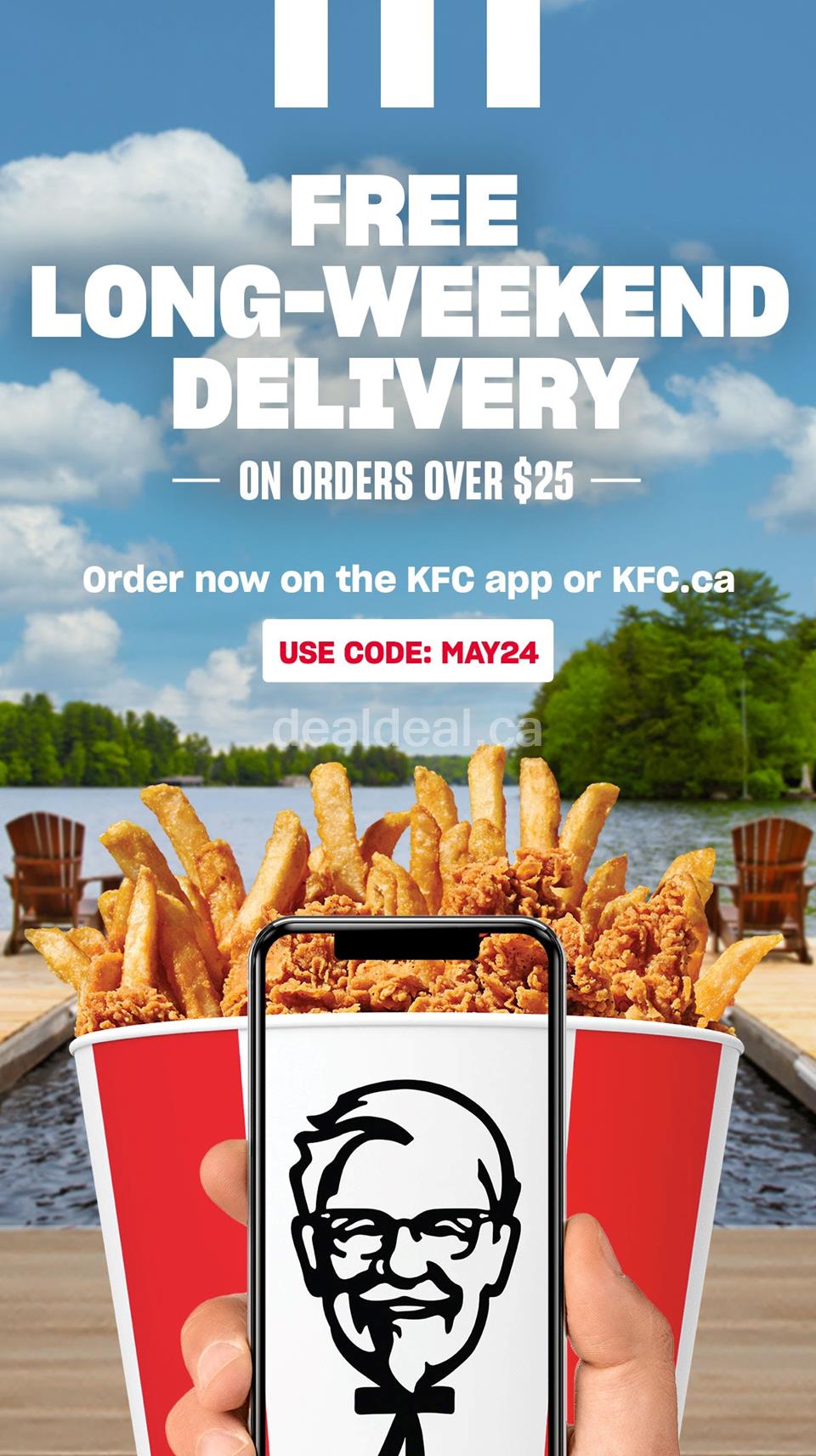 FREE Long-Weekend Delivery from KFC Canada photo 1