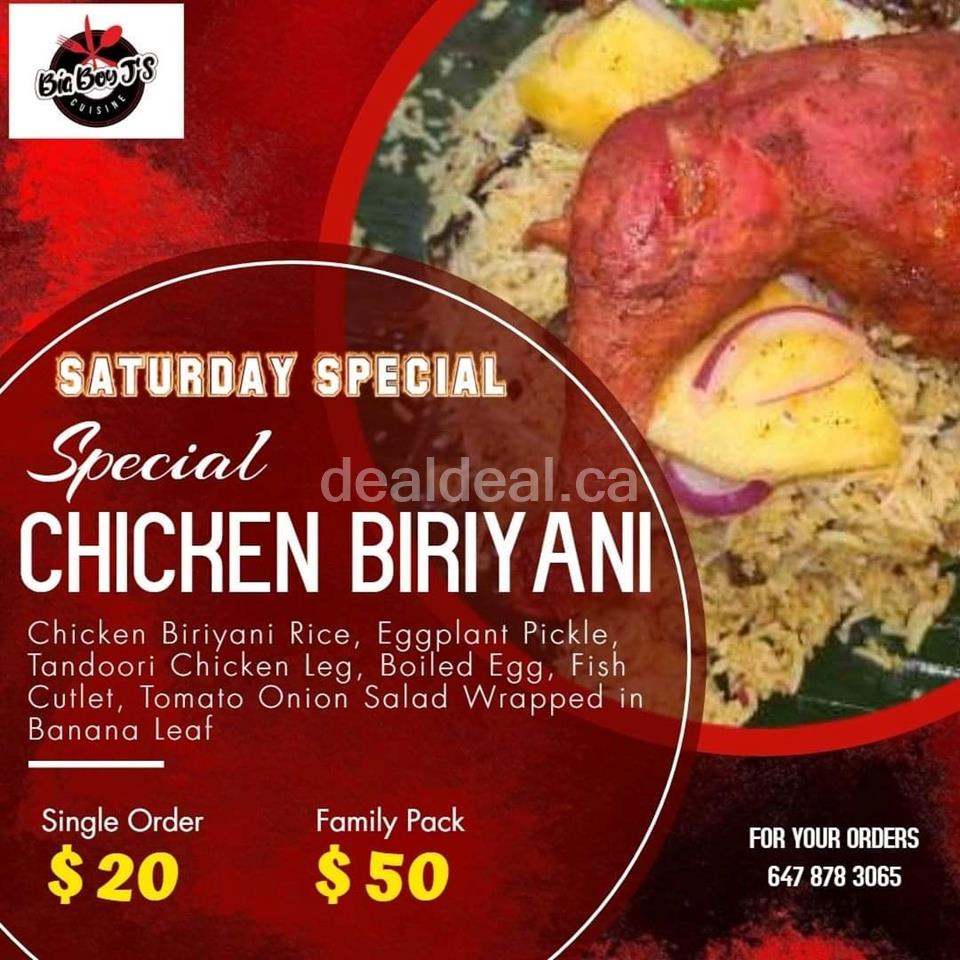 Saturday Special Chicken Biriyani at Big Boy JS Cuisine photo 1