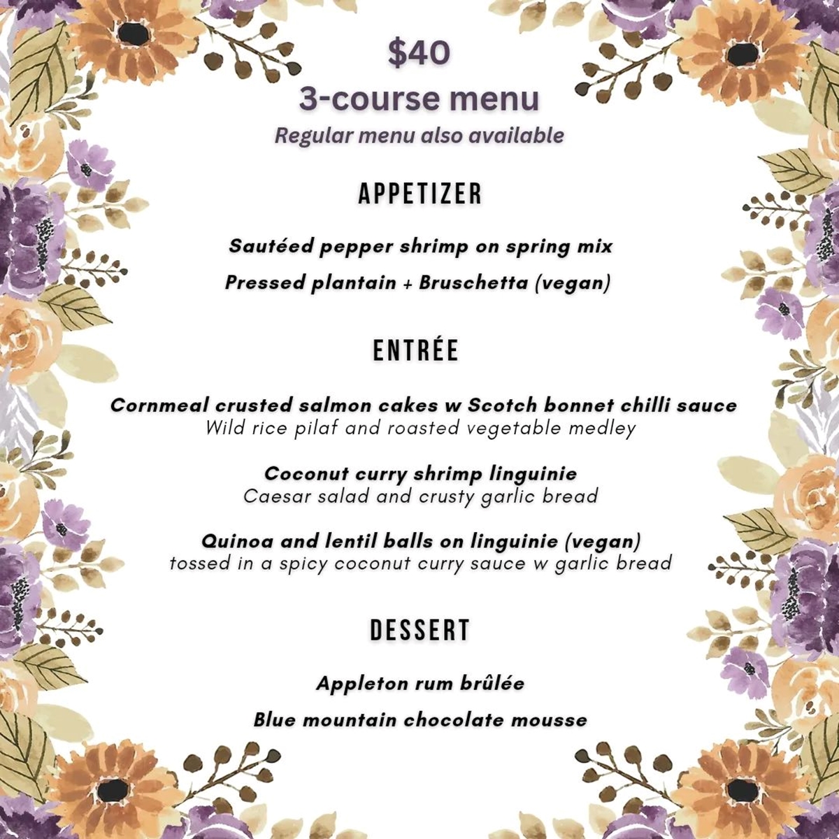 Treat mom to a special dinner at Starapples photo 2