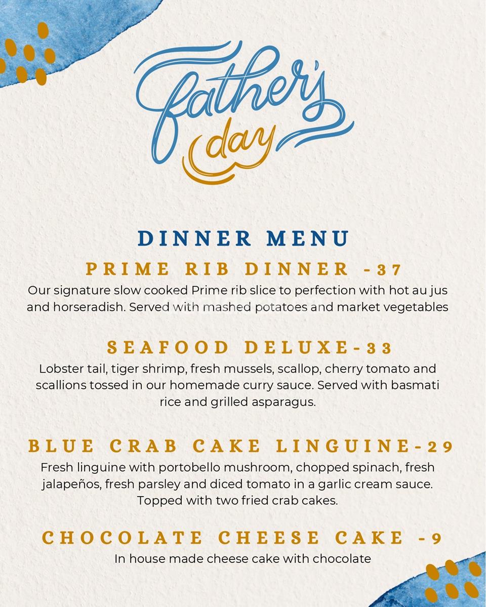 Father's Day Dinner Menu at One Eyed Jack - Oshawa photo 1