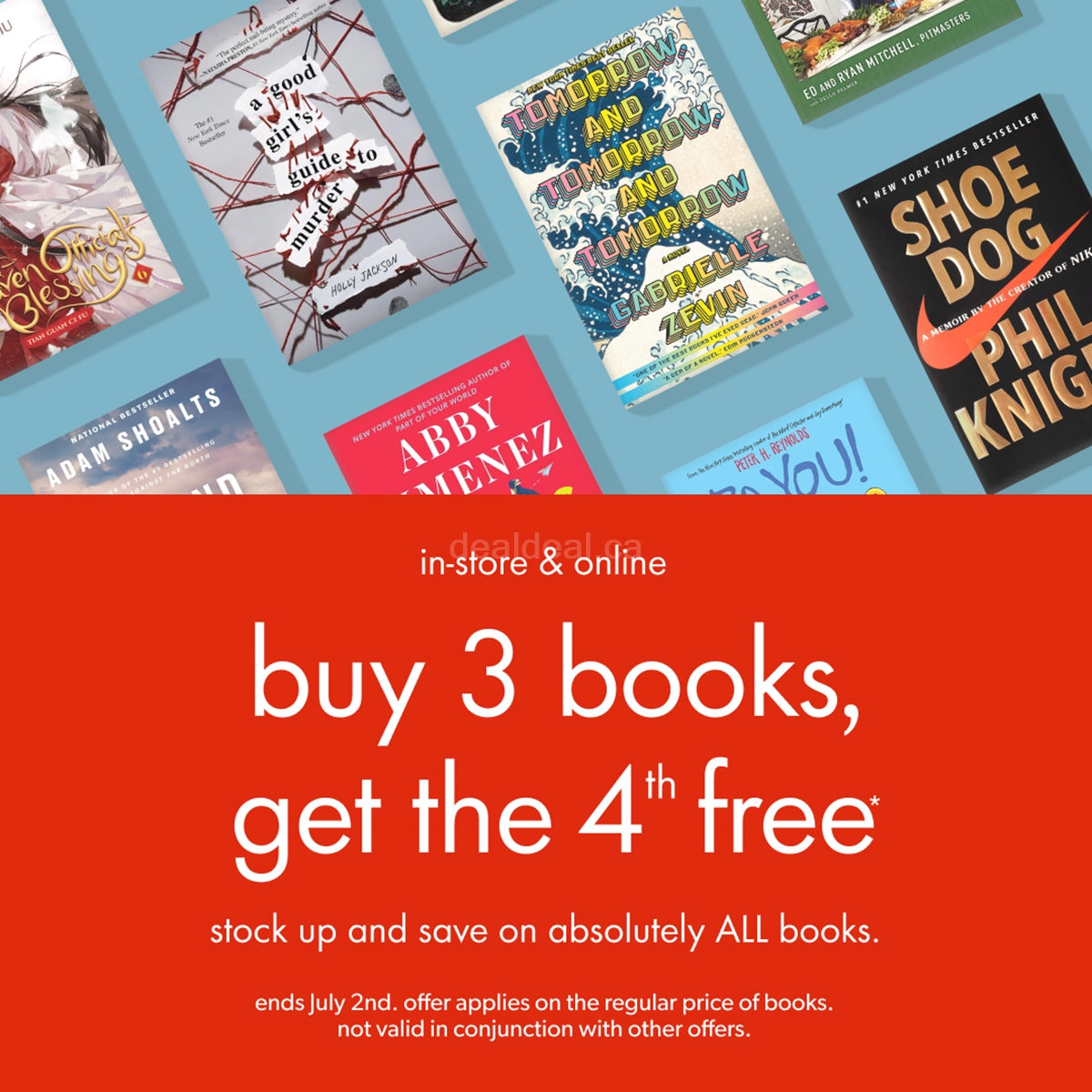 Buy 3 books and get the 4th FREE at Indigo photo 1