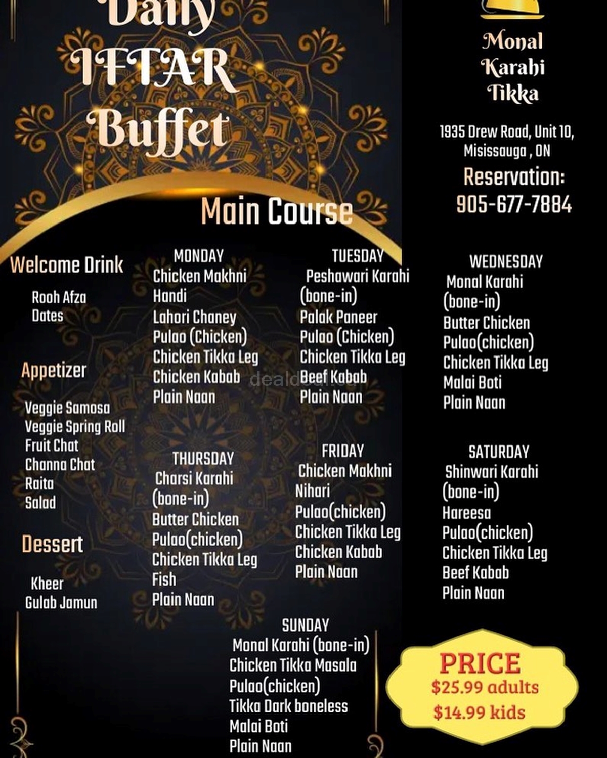 Daily Iftar Buffet at Monal Karahi Tikka photo 1
