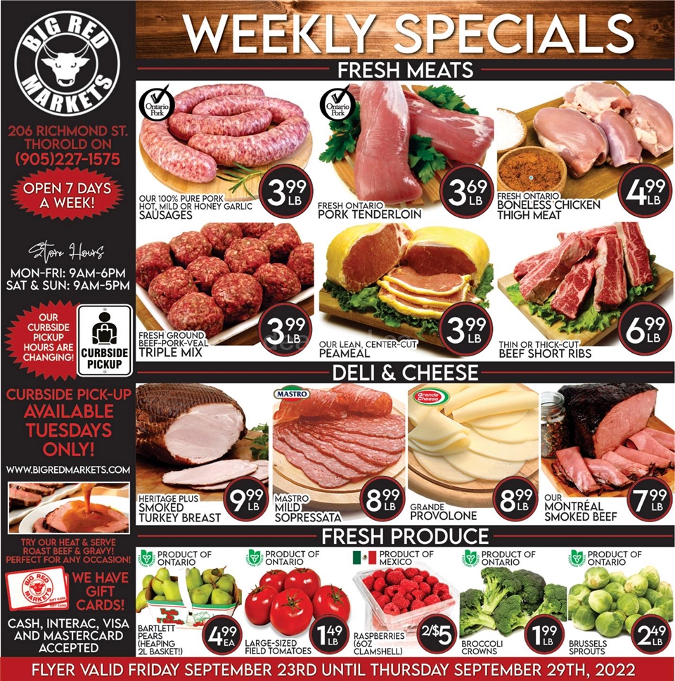Big Red Market's Weekly Specials from Sept 23 - 29 photo 1