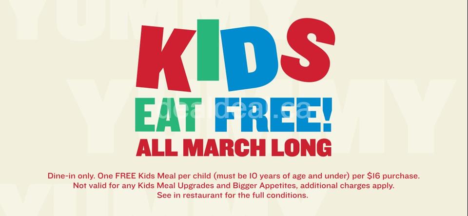 Kids Eat FREE all March long at Boston Pizza photo 1
