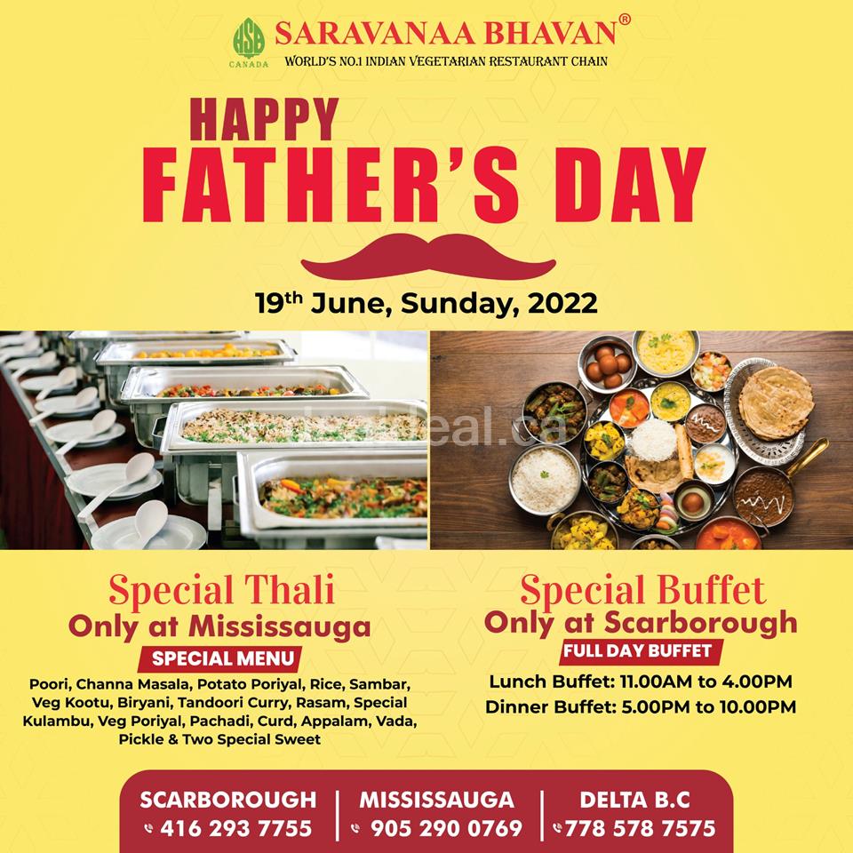 Celebrate this Father's Day at Saravanaa Bhavan photo 1